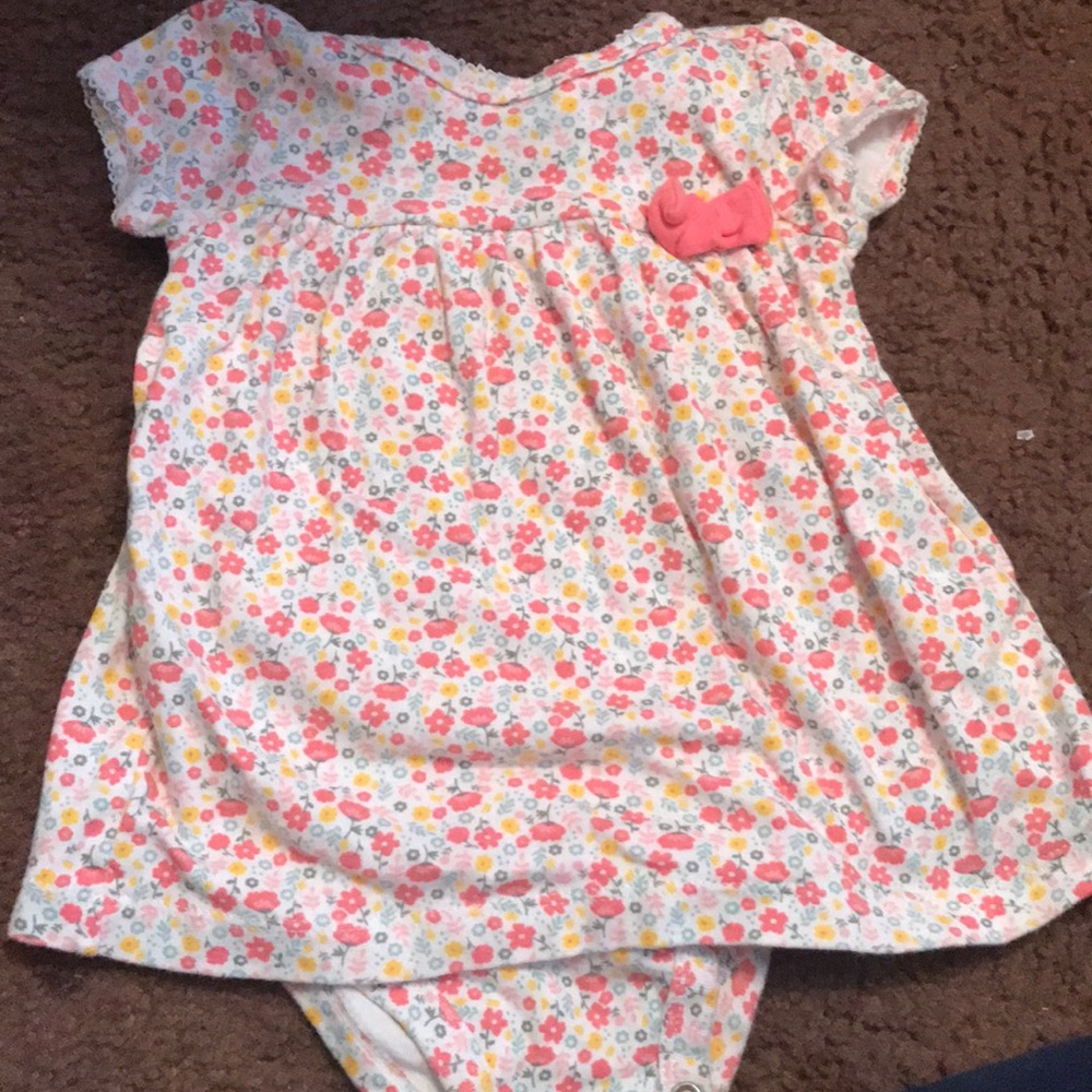 baby floral dress onesie